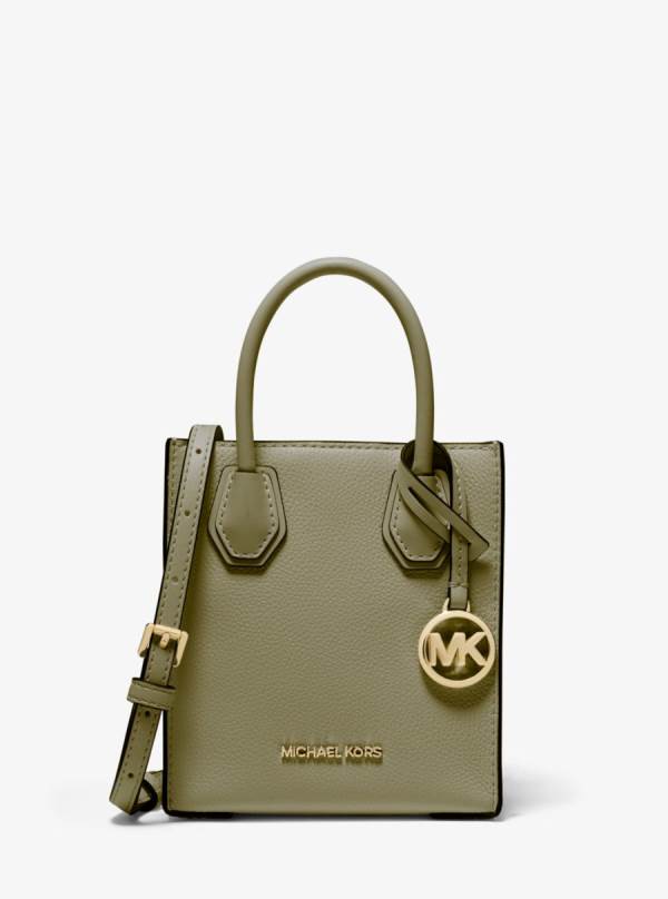 Damske Prenosná Taška Michael Kors Mercer Extra-Small Pebbled Leather Olivovo Zelená - Kabelky Michael Kors Vypredaj | SYIVO-9320